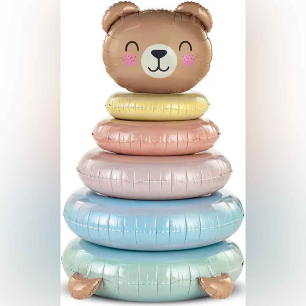 Anagram Baby Bear party Balloon Stack 43”